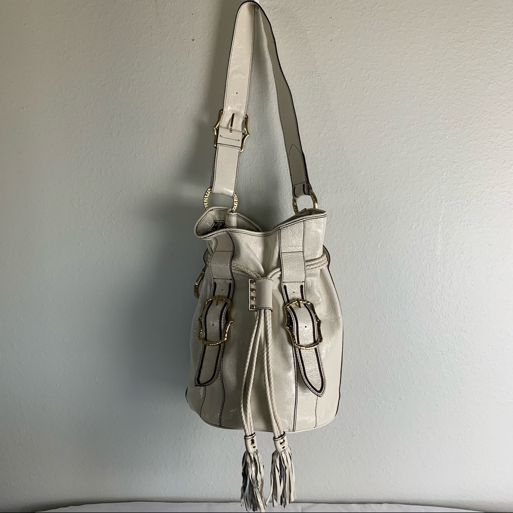 Kate Landry bucket bag off white